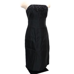 Jayson Brunsdon Women's Size 2 Sleeveless Dress Black Sequin Bodycon Pencil